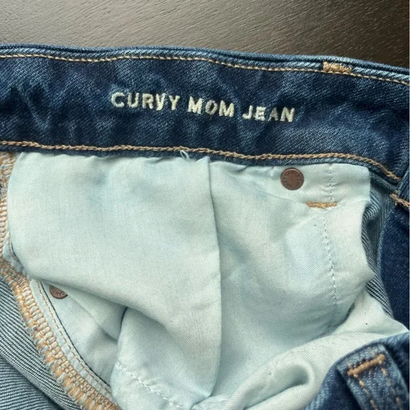 American Eagle Curvy Mom Jean Blue Denim Jeans - NWOT - Picture 3 of 6